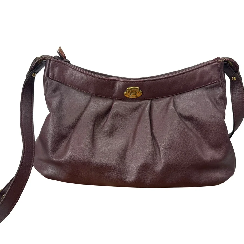 Vintage Etienne Aigner Original‎ Handcrafted Leather Crossbody Bag Purse